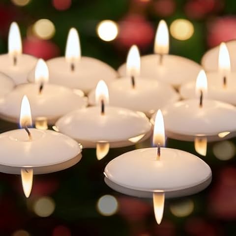 Ashlux 2-Inch White Floating Candles Cover