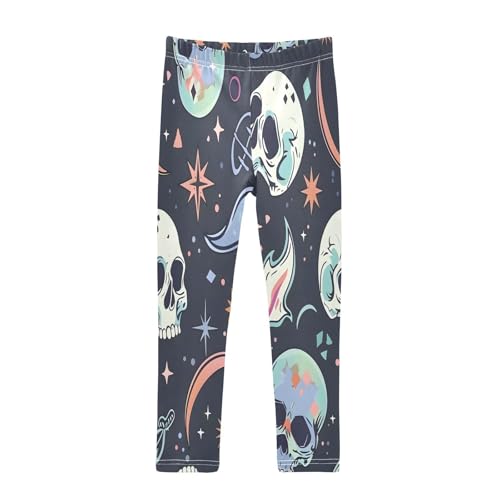 Toddler Girls Leggings Printed Yoga Pants Leggings Skull Head Magic for Kids