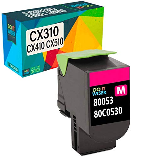 Do it wiser kompatible Toner als Ersatz für Lexmark CX410de CX310dn CX510de CX310n CX310 CX410dte CX410e CX510dthe CX510dhe 80C2SM0 (Magento)