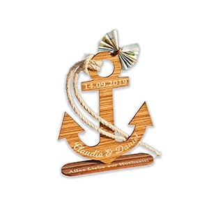Ankern – Individuelles Geschenk zur Hochzeit aus Holz