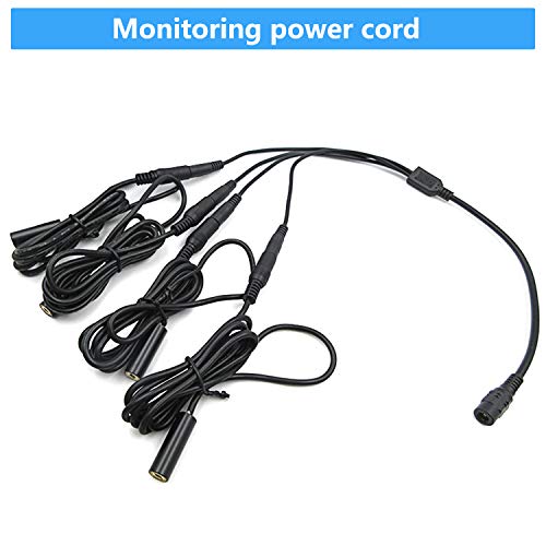 Image of DC Power Y Splitter Cable 1 Female to 4 Male Plug for CCTV Camera (1 to 4)