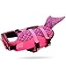 Small Pet Dog Life Jacket Adjustable Waterproof Handle Set Mermaid Shape Funny Design Size M