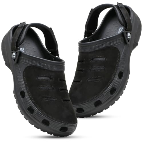 DOCTOR HEALTH SUPER SOFT Men's Black Clogs Sandals - Image 2