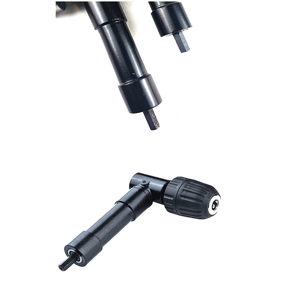 Foret à angle droit, 0,8–10 mm, extension courbée à 90 degrés, adaptateur convertisseur de perceuse sans clé pour espace de travail étroit