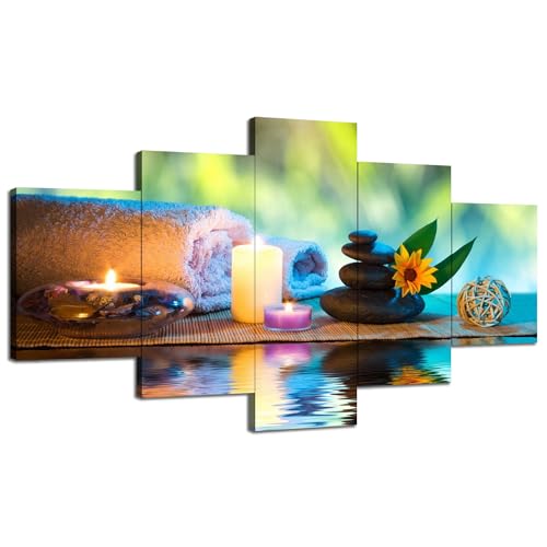 Zen Wall Art Spa Bathroom Decor Beauty Spa Artwork(60''Wx32''H)