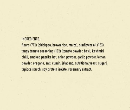 Image of Nourish Organics Tangy Taco Protein Puffs | 12g Plant Protein per Pack | Baked, Not Fried | Made with Chickpea, Brown Rice & Maize | No Maida, No Palm Oil | Gluten-Free Snack with Bold Taco Flavour | 60g (Pack of 4)