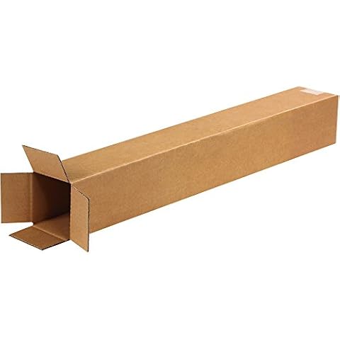 BOXES FAST 4x4x28 Tall Corrugated Boxes, Tall, 4L x 4W x 28H, Pack of 25 | Shipping, Packaging, Moving, Storage Box for Home or Business, Strong Wholesale Bulk Boxes Cover