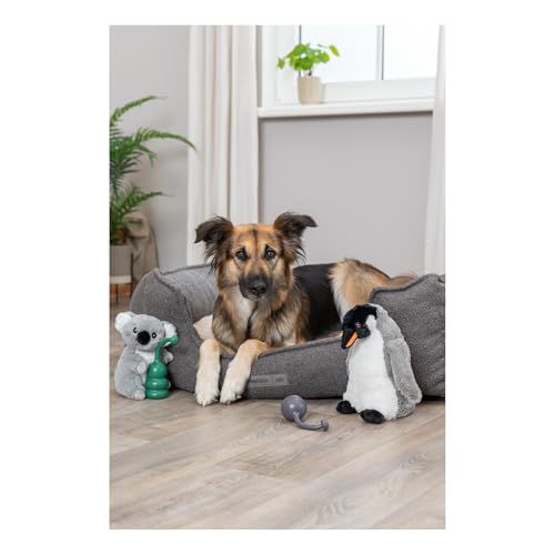 Trixie Pinguin Hundespielzeug Be Eco Erin - umweltfreundliches Plüschtier aus Recycling-Material, 28cm - nachhaltiges Kuscheltier Pinguin - Stofftier in schwarz-weiß - 34884