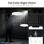 Cameras for Home Security-2K Wireless Security Camera Outdoor with AI Motion Detection & Siren, Non-Stop Solar Powered Charging, Color Night Vision, SD/Cloud Storage, Waterproof, S1 4P - Image 4