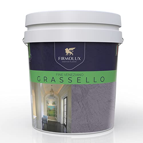 FirmoLux Grassello Authentic Venetian Plaster | Polished Plaster | Made in Italy from Lime & Marble | Dark Brown Colors (21) | Color: BM2117-30 Shadow