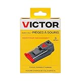 Victor M140-3B Quick-Kill Mouse Traps Indoor for Home - 3 Reusable Mouse Traps