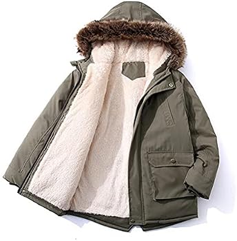 Nemopter Doudoune Enfant Garçon Fille - Manteau Chaud à Capuche Avec Doublure Polaire Épaisse Pour Hiver
