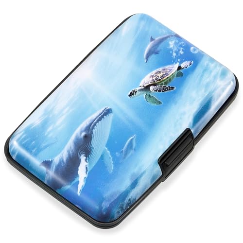 Mayski Credit Card Holder, RFID Blocking, Aluminum Alloy Hard Case, Small Mini Business Metal Wallet...