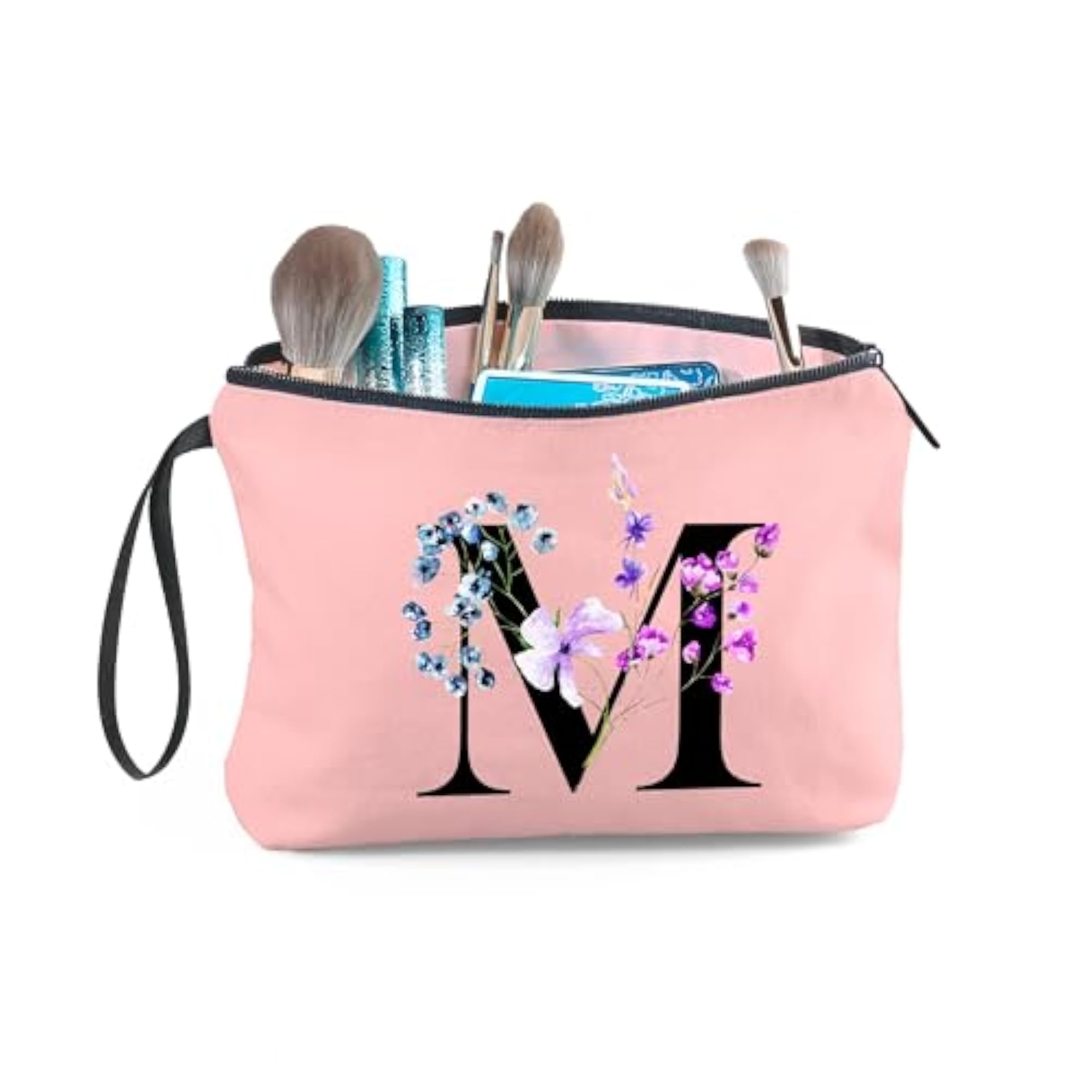 Makeup Bag with Mirror, Unique Birthday Gift for Women