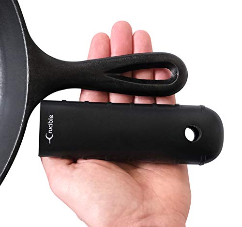 Silicone Hot Handle Holder, Potholder (Extra Thick Black) For Cast Iron Skillets, Pans, Frying Pans & Griddles, Metal And Aluminum Cookware Handles - Sleeve Grip, Handle Cover #TOP2