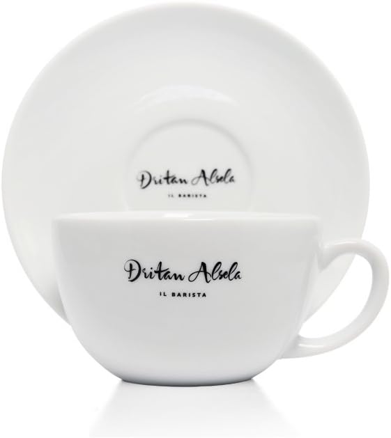 Dritan Alsela Latte Cup 350ml (6 Cups & Saucers)
