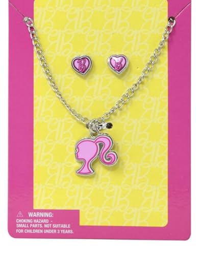 HER B B Jewelry Set for Kids Character Pendant Necklace with Earrings Ages 3