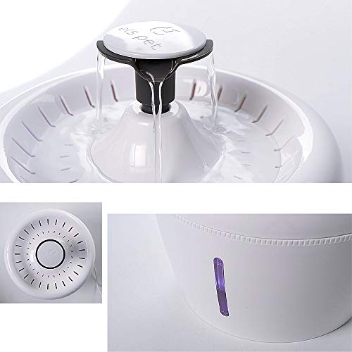 2.5l automático gato fonte de água potável alimentador tigela pet cão gato dispensador água mudo aut