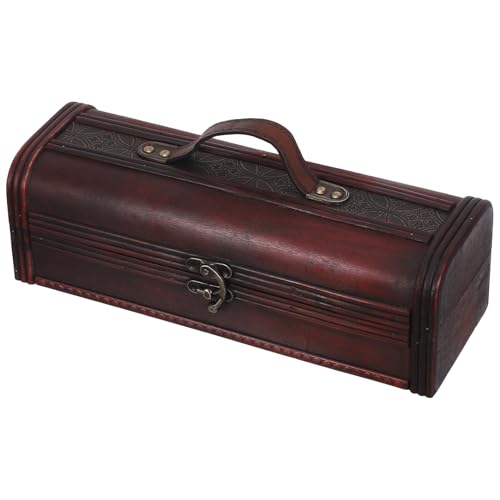Coffret à vin ancien en bois pour bouteille et décoration de maison