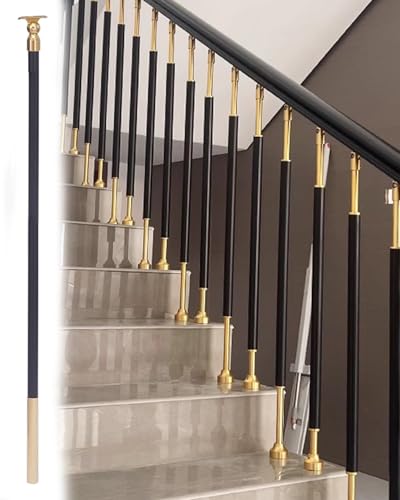 Barandillas de escalera de diseño elegante con soportes regulables de 1500 mm