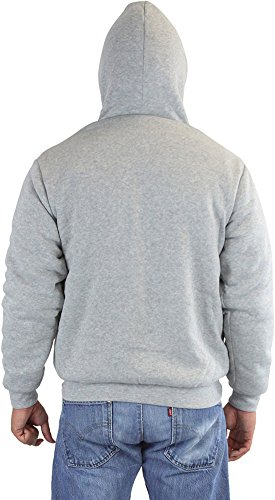 Image of ToBeInStyle Men's Polar Fleece Long Sleeve Zip Up Kangaroo Pocket Cold Weather Hoodie Jacket