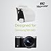 MegaGear Ever Ready Protective Leather Camera Case, Bag for Samsung NX500 with 16-50 mm Compact System Camera (White)