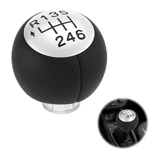 Générique Pommeau de Levier de Vitesse 6 Vitesses pour Peugeot 307 308 3008 407 5008 807 Pommeau de Vitesse Compatible avec Citroen C3 C4 Picasso C8,Tête de...