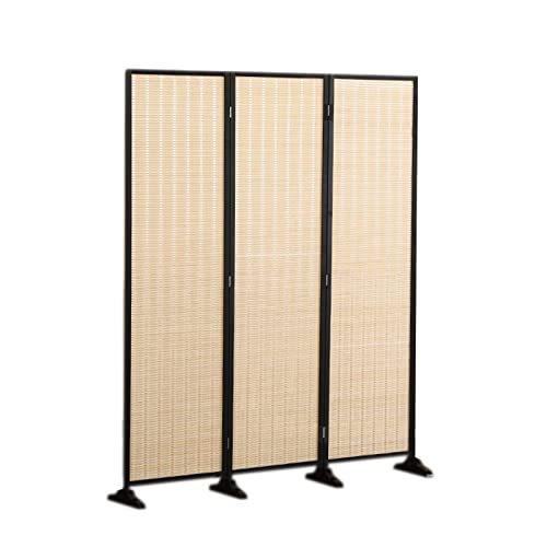 Séparateur de pièce portable 3 panneaux 130 cm pour bureau