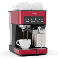 Klarstein Arabica Comfort Siebträgermaschine – 20-Bar, 1350W, Mit Milchaufschäumer, Für Gemahlenen Kaffee & Pads, 1,8L Wassertank, Touch-Bedienfeld, Abnehmbarer Milchtank, Aufschäumdüse aus Edelstahl – Ansicht 1