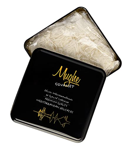 Mughe Luxury Turkish Cotton Candy Pismaniye Sweet (12 Fluffs) - Special Halva Candy Gift Box - Gourmet Confectionery Pishmaniye - Traditional Floss Halvah Gifts #TOP5