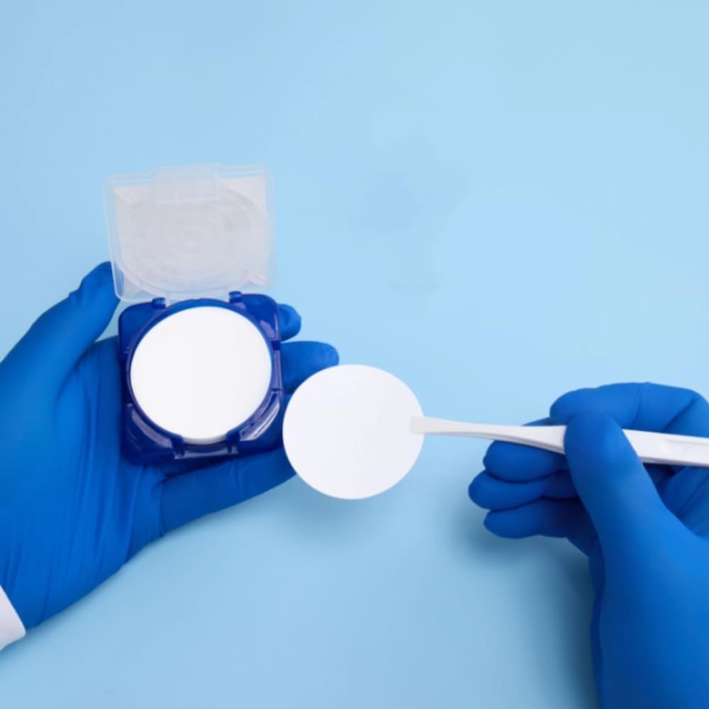 50Pcs Hydrophilic PTFE Filter Membrane, High Precision Microporous Membrane, Dia. 60/70/80/90 mm Options(0.00045mm D90mm)