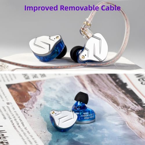 Image of 2026 KZ ZSN Pro USB C Wired Headphones Type-C in Ear Monitors, 1BA 1DD Hybrid Driver Gaming Earbuds USB C Wired Earphones, Deep Bass Sound IEM for Gaming Music Video (USBC with mic, Grey)