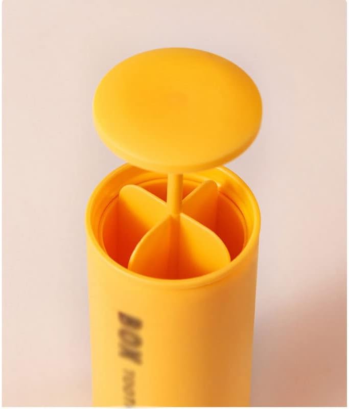 Creative Press Type Automatic Toothpick Holder Cotton Swabs Storage Tube Restaurant Hotel Toothpick Box (Color : White-Dinosaur Doodle4, Size : 57 * 57 * 121mm)