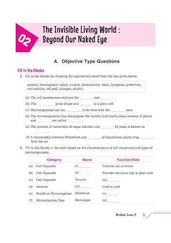 Image of Arihant Workbook Curiosity Science Class 8 | NCERT Textbook Based 2025 Edition | Science Workbook with Activity Based Questions, Practice Worksheets & ... CBSE /NCERT Class 8 Students | English Medium