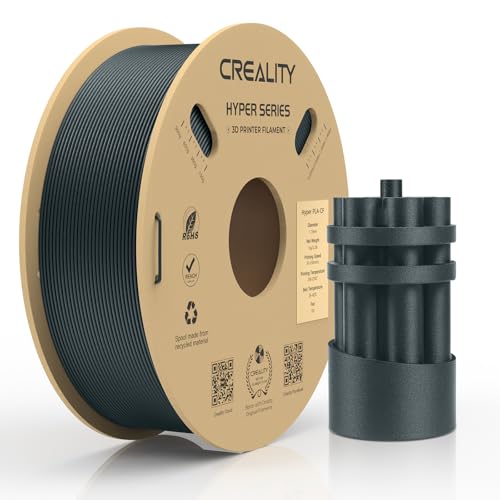 Creality Hyper PLA-CF Filament 1.75mm, PLA High Speed Carbon Fiber (50-300mm/s),Suitable for Most FDM 3D Printers,Dimens