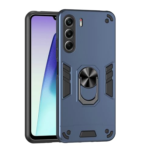 Lucyliy Compatible with Tecno Camon 40 Case [with Tempered Glass Screen Protector] for Tecno Camon 40 Phone Case Blue