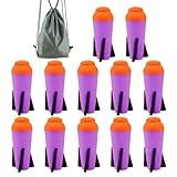 Ruibytree Mega Missile Refill for Nerf N-Strike Elite Series, 12 Packs, Compatible Darts Mega Missile Refill Bullets Foam Rockets for Nerf Party, Purple