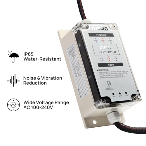 Image of TURBRO RV AC Soft Start Kit for Smooth Startup Under Low-Power Condition, 6-Wire Installation, Protects Compressor and Other Appliances in Vehicles, 3 Indicator Lights, AC 100-240 V /60 Hz, S15 Plus | 6-Wire Installation, Protects Compressor and Other Appliances in Vehicles, 3 Indicator Lights, AC 100-240 V /60 Hz, S15 Plus