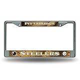 NFL Pittsburgh Steelers Chrome Licensed Plate Frame