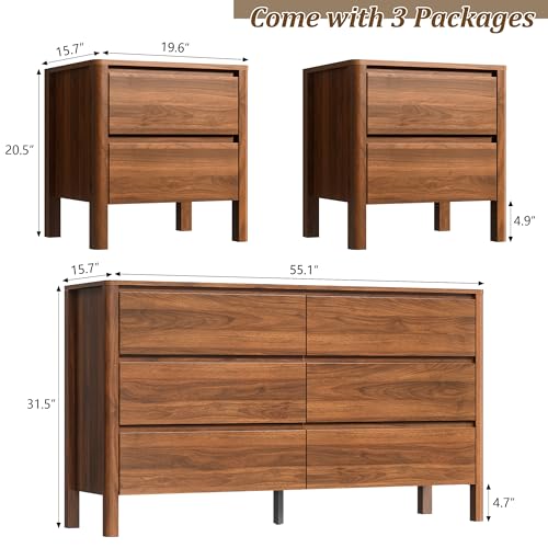 Furniway Minimalist Storage Dresser for Bedroom