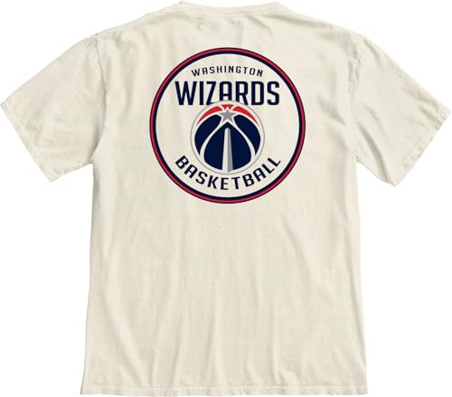 Image of Blue 84 NBA Unisex-Adult NBA Officially Licensed T-Shirt Ringspun Front /Back Ivory