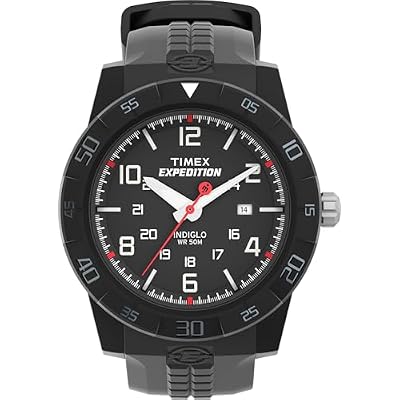 Timex Men's T49831 Expedition Rugged Analog Black Resin Strap Watch