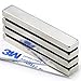 Four Piece DIYMAG Super Strong Rectangular Block Neodymium Magnets, DIY, Building, Scientific, Craft, and Office NdFeB Permanent Neodymium Magnets - 60 x 10 x 5 mm