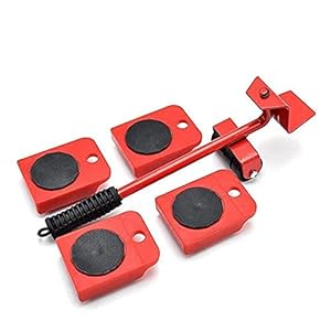 KPS Heavy Furniture Lifter and Mover Tool Set || Appliance Roller Lifter Moving System with 4 Wheel Sliders Lifter Kit (Set of 1)