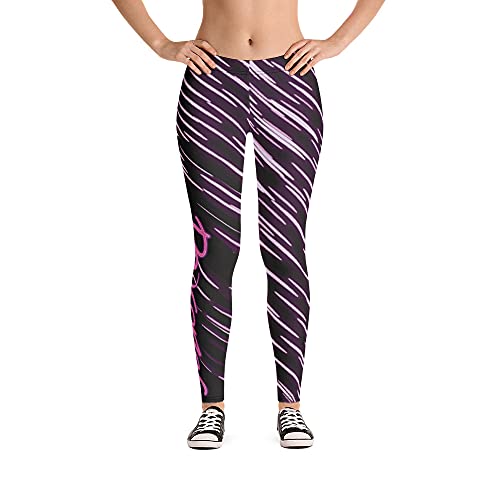 Neon Legging Violet pour femme blanc XL de style original - 2