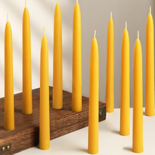 Natural Beeswax Taper Candles