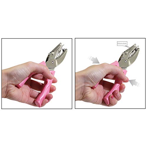 Toysdone 1/16 Inch Small Mini Tiny Shaped Circle Metal Single Handheld Hole Paper Punch Punchers With Soft-Handled For Tags Clothing Ticket #TOP2