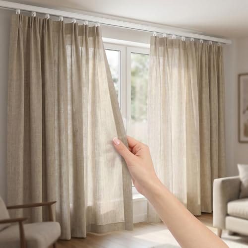 WANTOUTH 100 Stück Gardinenhaken Edelstahl Gardinengleiter Faltenhaken Faltenhaken Vorhang Haken für Vorhang Schiene Duschvorhang Fenstervorhang Türvorhang Gardinenröllchen für Innenlauf Schienen