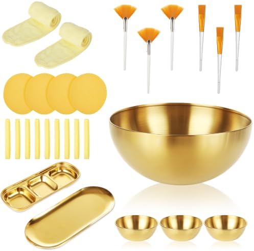 DIRBUY 26 PCS Facial Bowls Set for Esthetician, Spa Supplies Kit