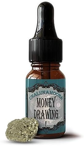 Money Drawing Oil - Made w/ Essential Oils, Herbs and Crystals - Ancient Recipe, Moon Charged for Prosperity - Abundance and Financial Success - Witchcraft, Wiccan, Hoodoo, Voodoo , Spell Supplies